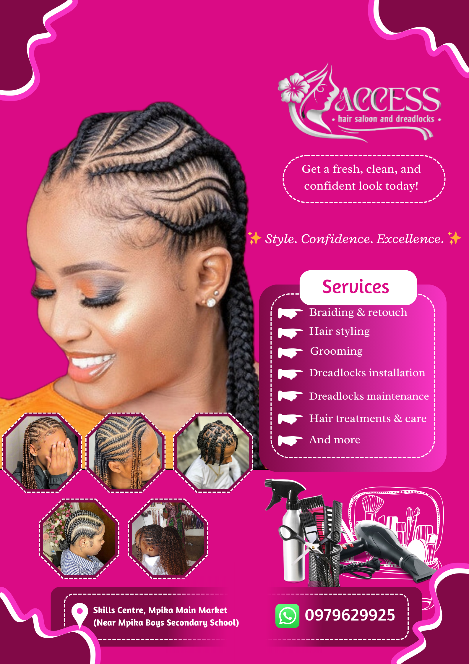 salon flyer